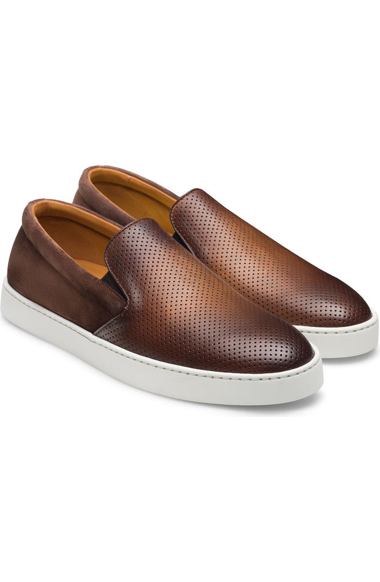Magnanni Costa Slip-On Sneaker, Main, color, Brown
