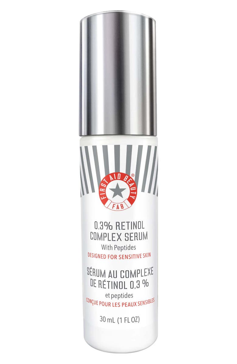 First Aid Beauty 0.3% Retinol Complex Serum with Peptides, Main, color,
