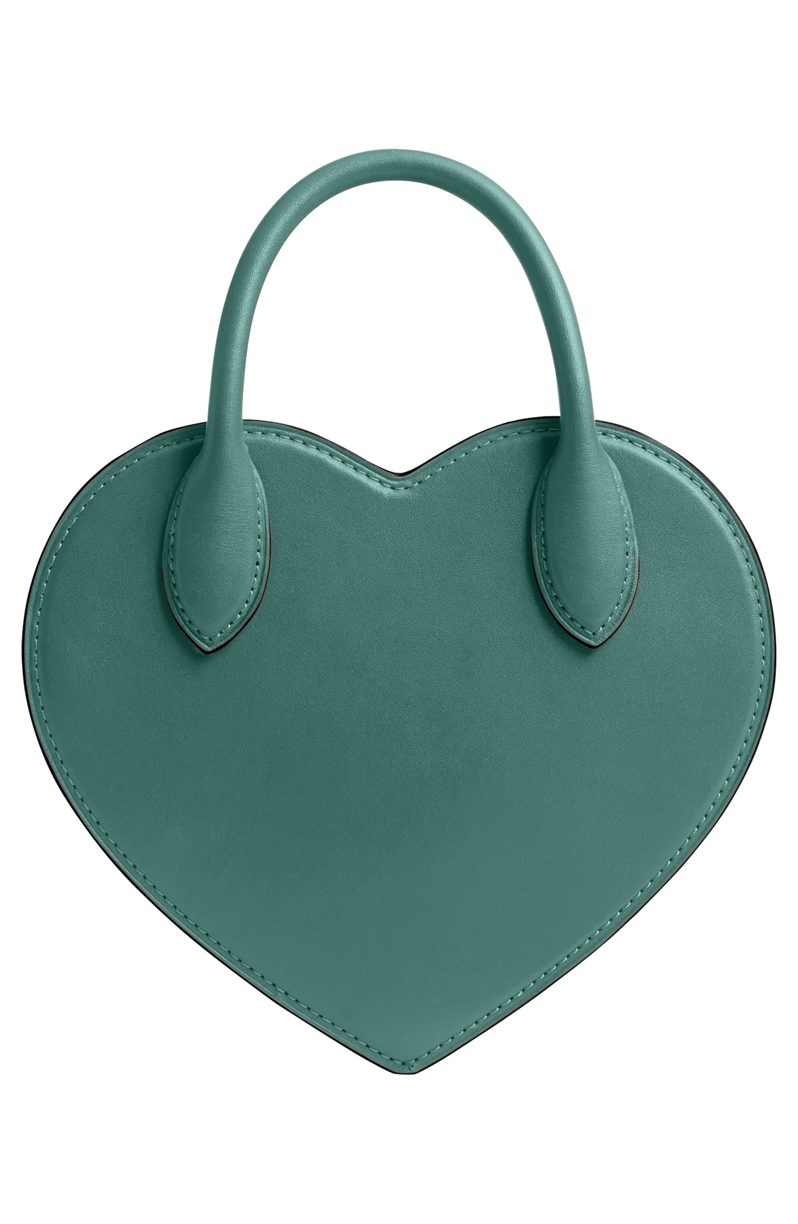 COACH Heart Leather Crossbody Bag, Alternate, color, 