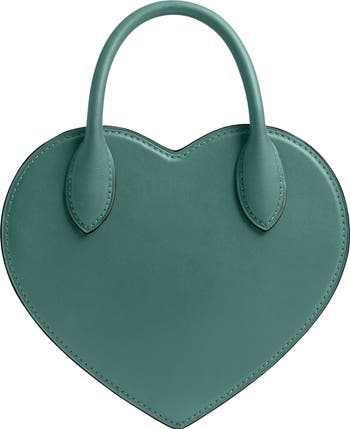 Heart Leather Crossbody Bag