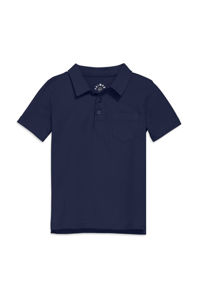 Kids Short Sleeve Polo, Main, color, Navy