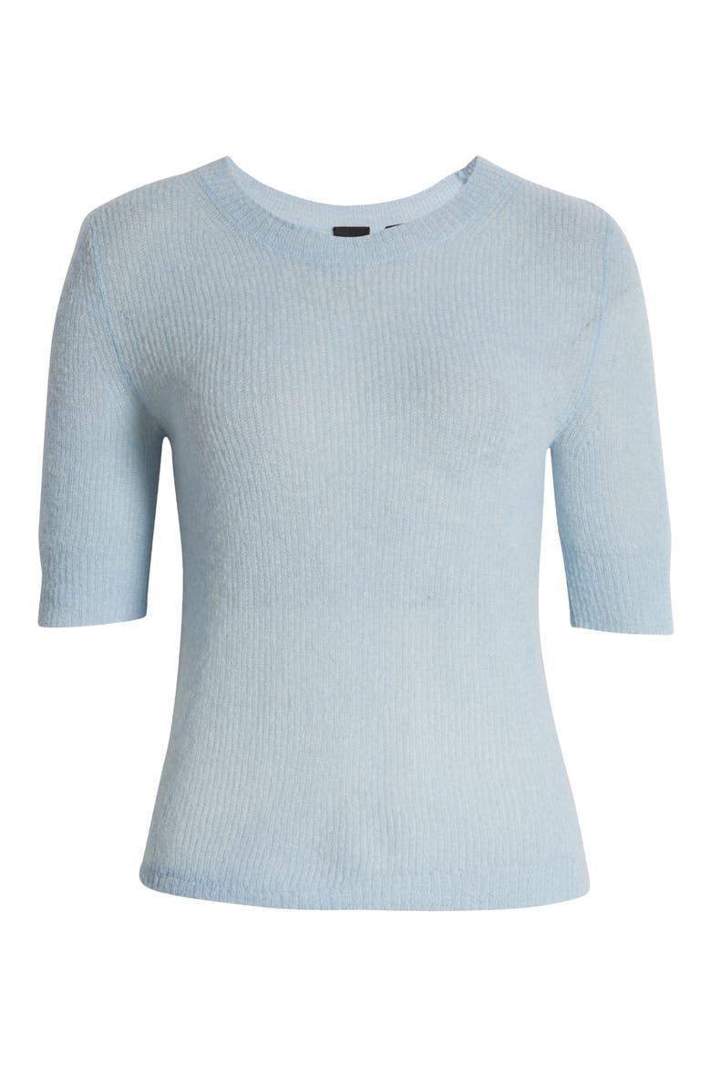 Fusionana Short Sleeve Sweater, Alternate, color, LT PAST/BU