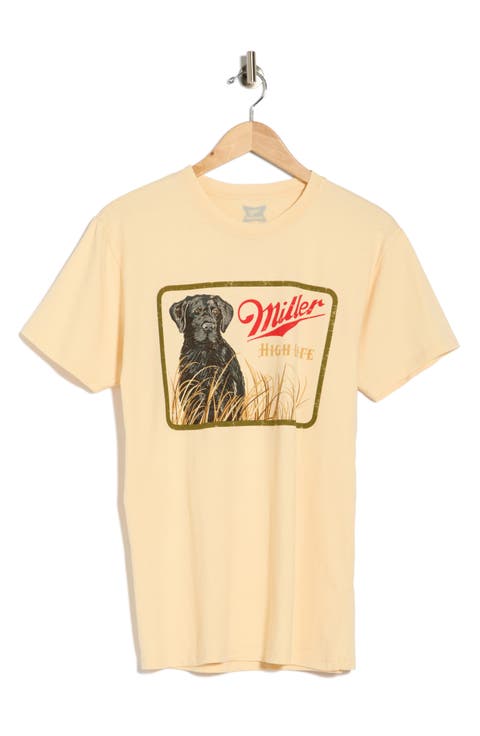 Miller High Life Dog Cotton Graphic T-Shirt