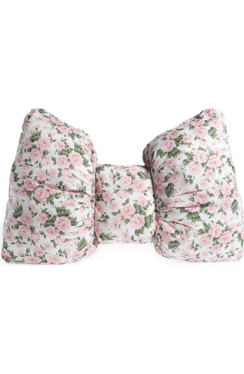 Dauphinette x Liberty London Carline Rose Puffy Bow Clutch, Main, color,