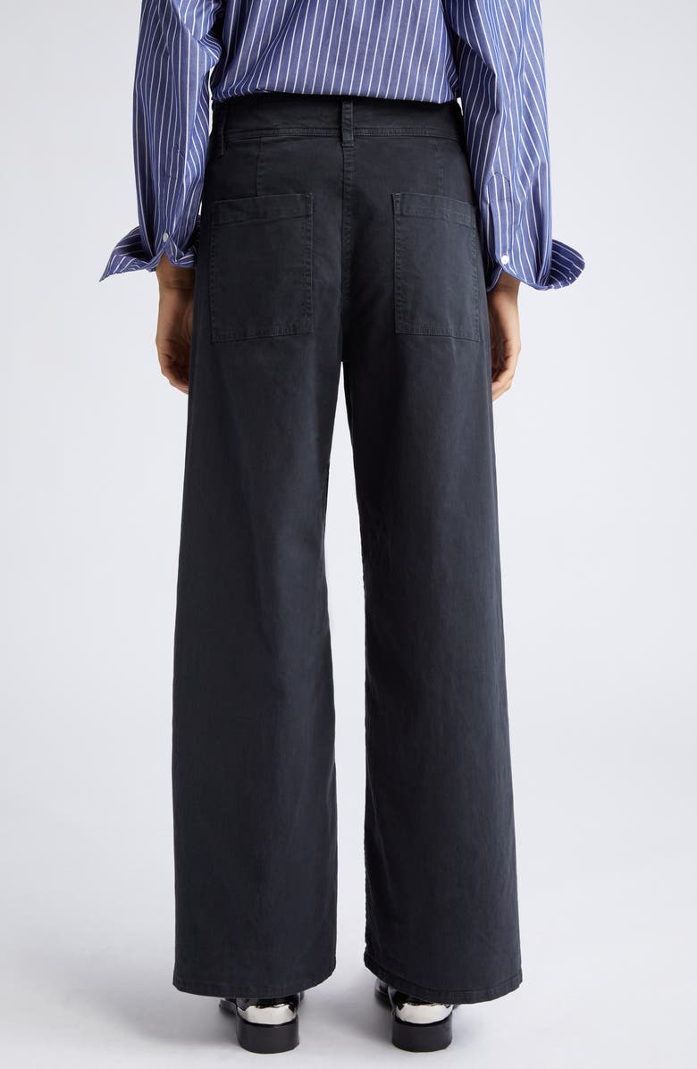 Nili Lotan Megan Wide Leg Twill Pants, Alternate, color,