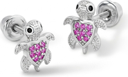 In Season Jewelry Cubic Zirconia Turtle Earrings