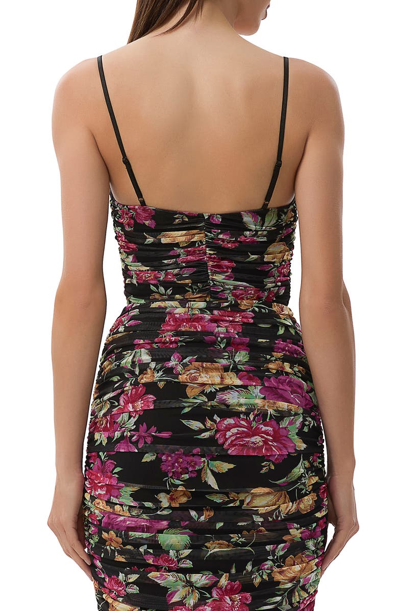 AFRM Columbia Ruffle Ruched Crop Top, Alternate, color, Dusted Floral