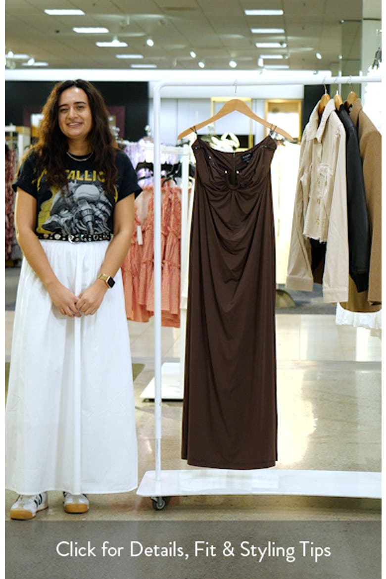 Carolena Strapless Midi Dress video