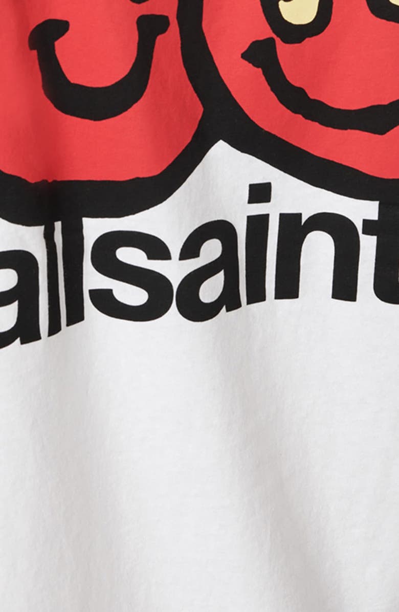 AllSaints Mutual Graphic T-Shirt, Alternate, color, Ashen White