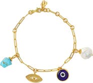 Ottoman Hands Cornicello Evil Eye Charm Bracelet