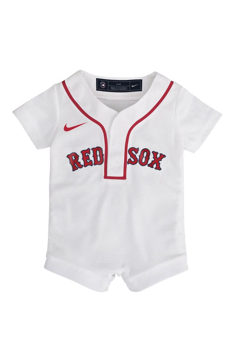 Nike Infant Nike White Boston Red Sox Home Replica Romper Jersey, Alternate, color, White