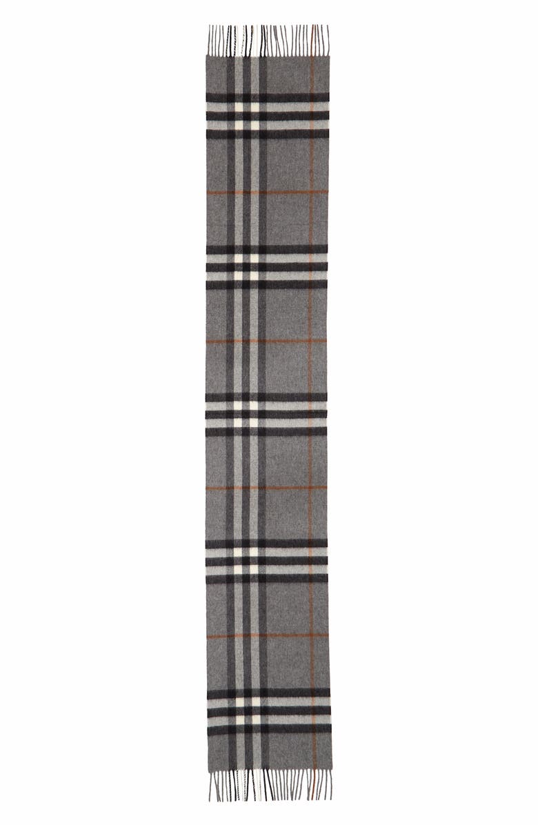 Burberry Giant Icon Check Cashmere Scarf, Alternate, color, 