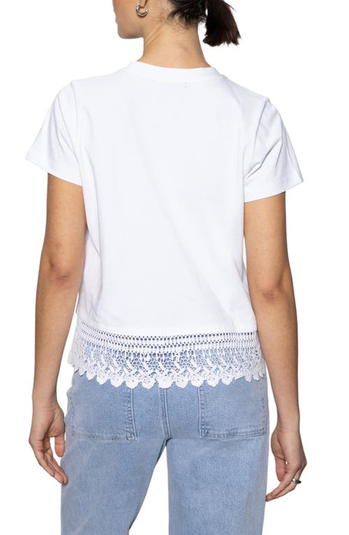Sanctuary Lace Remix T-shirt In White