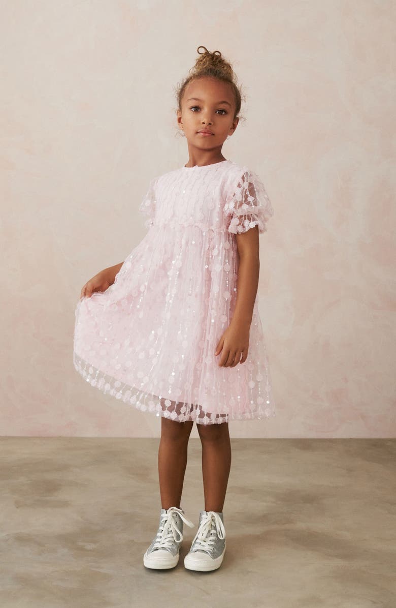 NEXT Kids' Sequin Floral Dress, Alternate, color, 