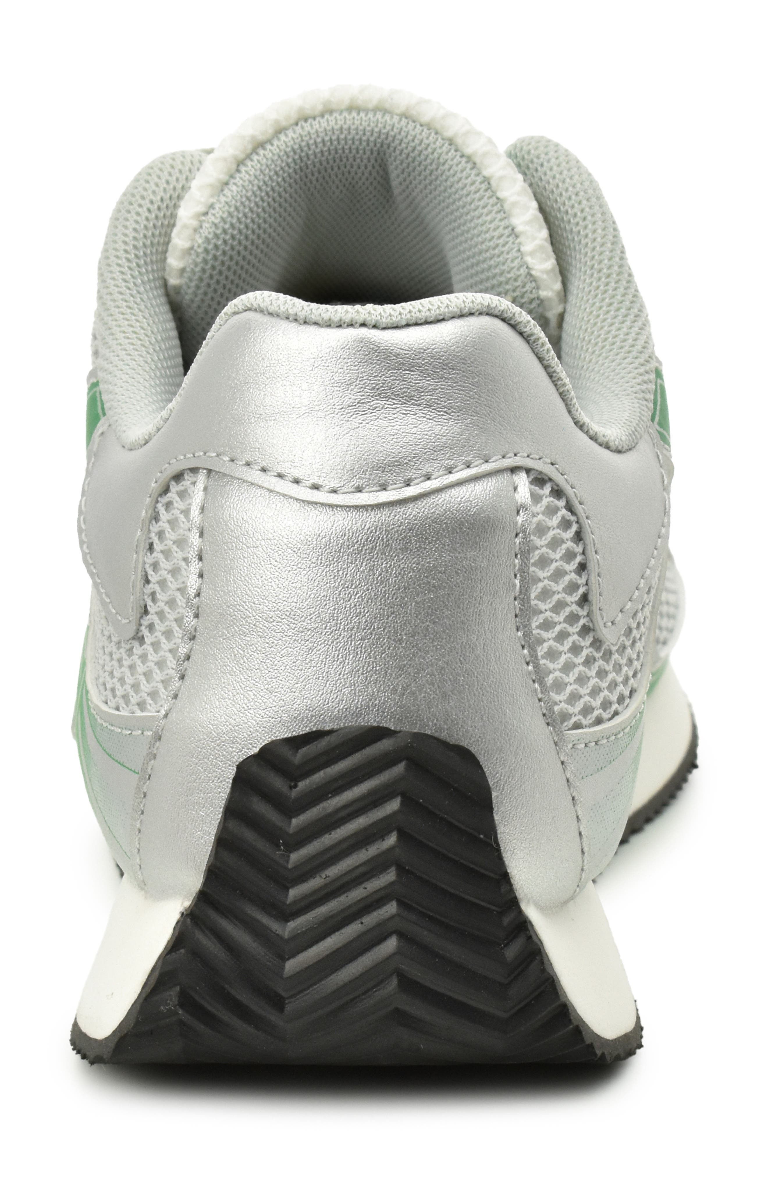 Nicole Miller Metallic Mesh Sneaker, Alternate, color, Silver Green