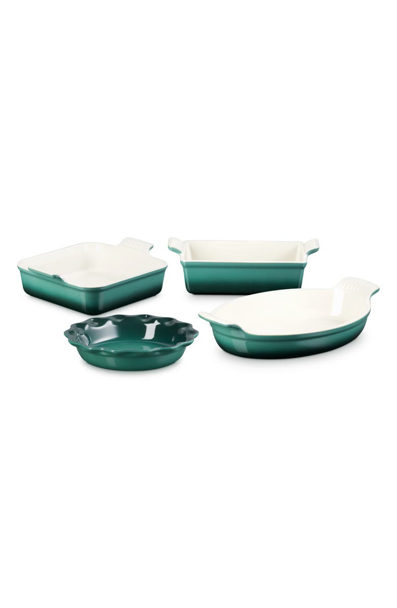 Le Creuset Heritage 4-Piece Bakeware Set, Main, color, Artichaut