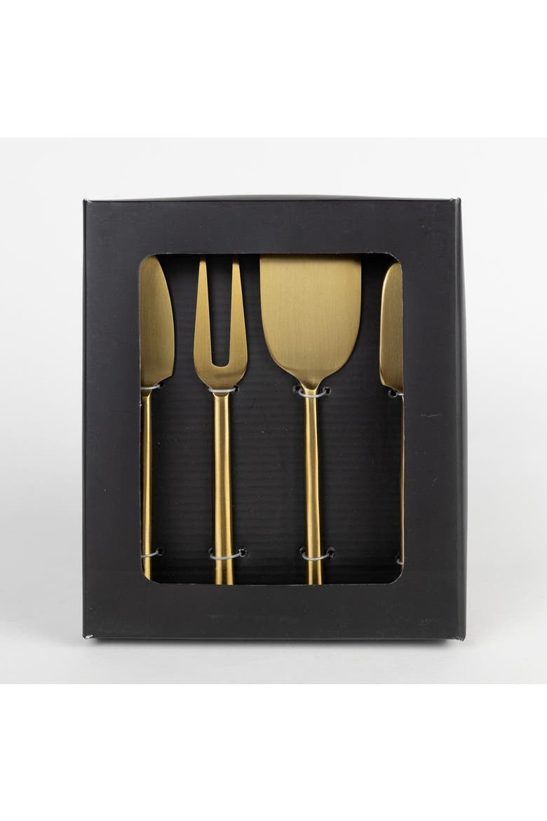 Clean Lines Cheese Serving Set, Alternate, color, Red