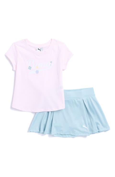 Kids' Logo Jersey T-Shirt & Skort Set (Little Kid)