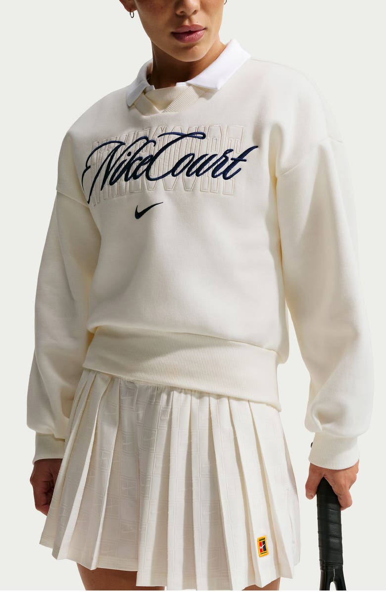 Nike Court Dri-FIT High-Waisted Tennis Shorts, Alternate, color, Sail