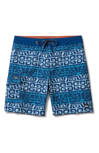 Quiksilver Stacked 19 Swim Trunks In Blue