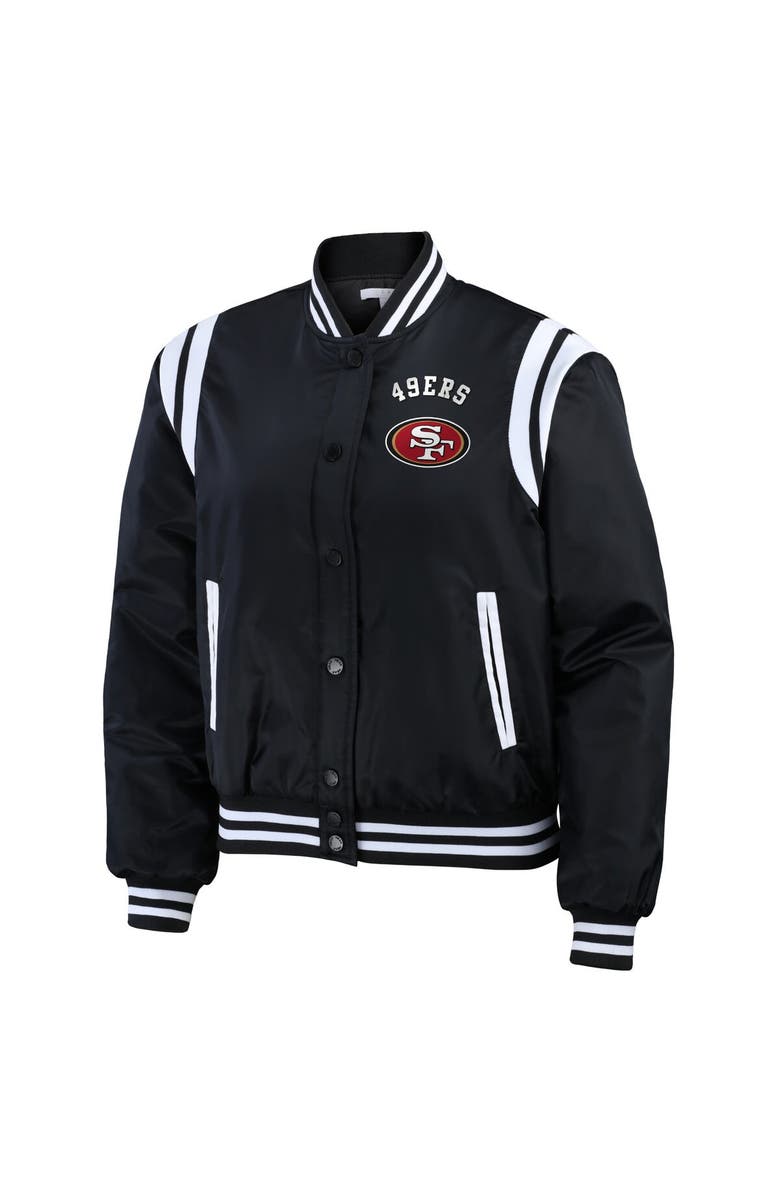 WEAR by Erin Andrews Women's WEAR by Erin Andrews  Black San Francisco 49ers Full-Zip Bomber Jacket, Alternate, color, 
