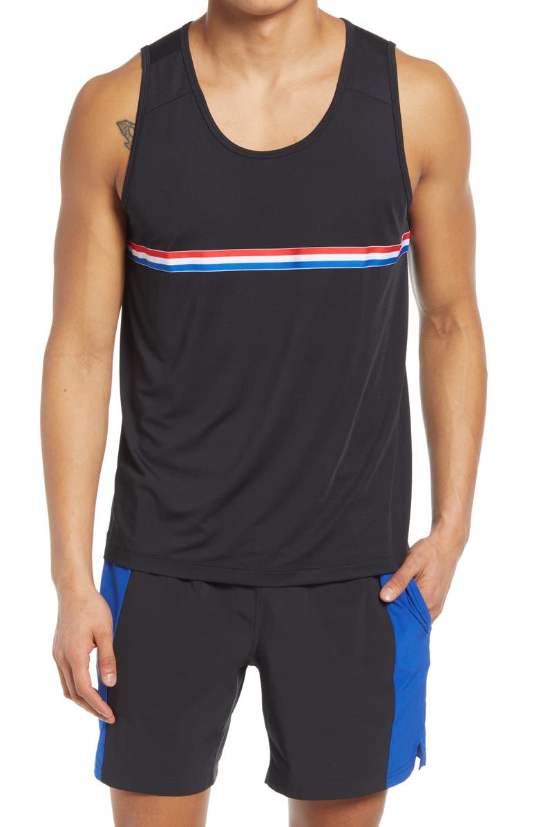 Fourlaps Men's Dash Stretch Tank, Main, color, 