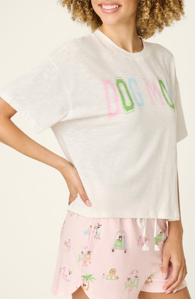 PJ Salvage Pupcation Palm Graphic T-Shirt, Alternate, color, Ivory