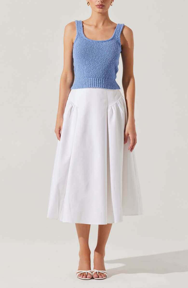 ASTR the Label Laila Midi Skirt, Alternate, color, White