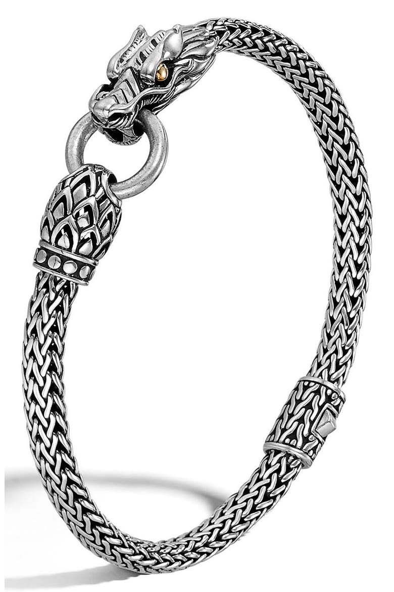 Legends Naga 5mm Station Bracelet, Main, color, SILVER/ GOLD