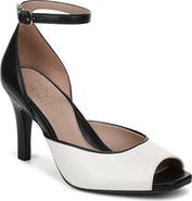 Naturalizer Asha Ankle Strap Peep Toe Pump