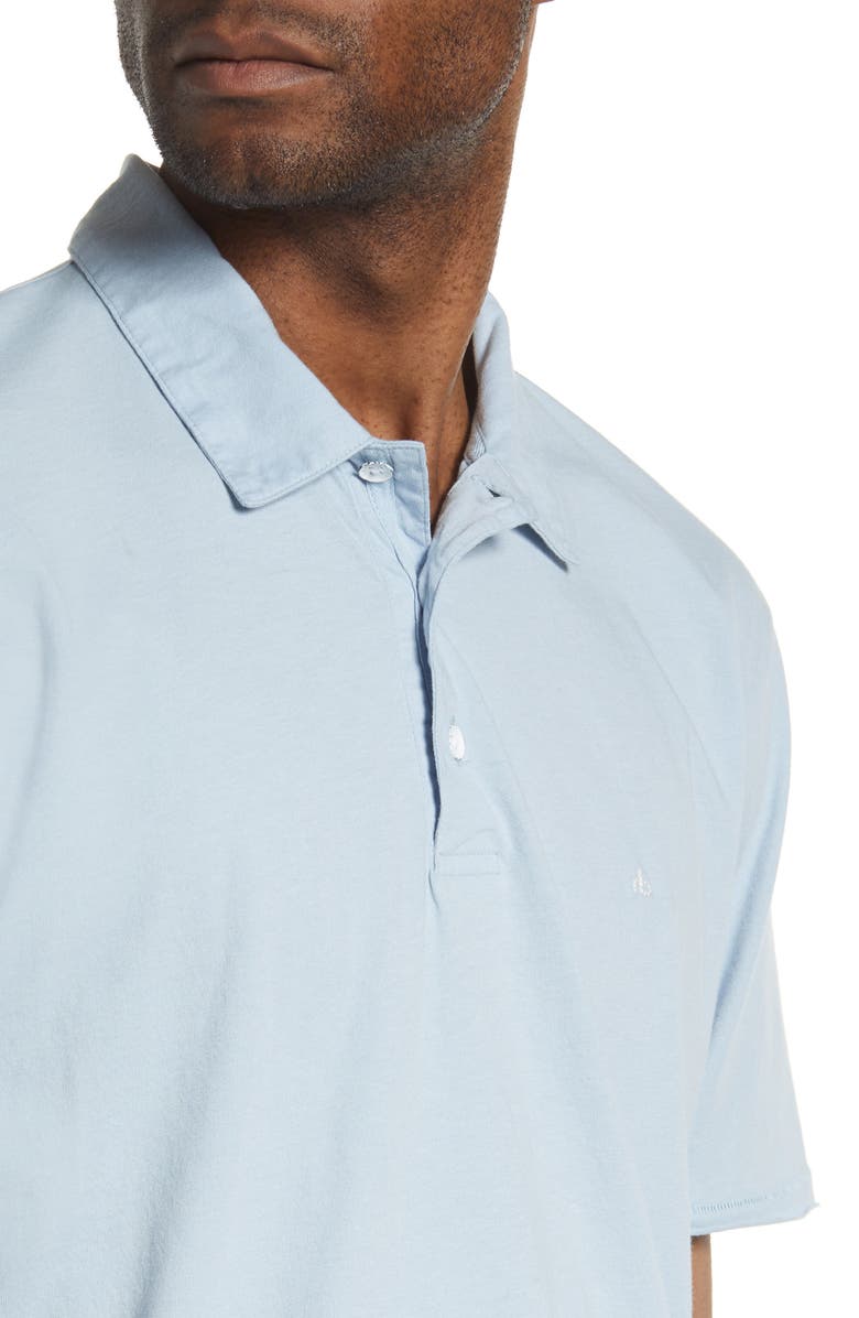 rag & bone Men's Principal Jersey Organic Cotton Polo, Alternate, color, Blue