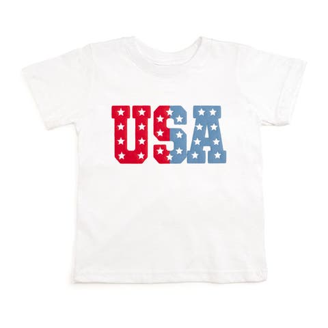 USA Puff Ink Short Sleeve T-Shirt (Toddler, Little Kid & Big Kid)