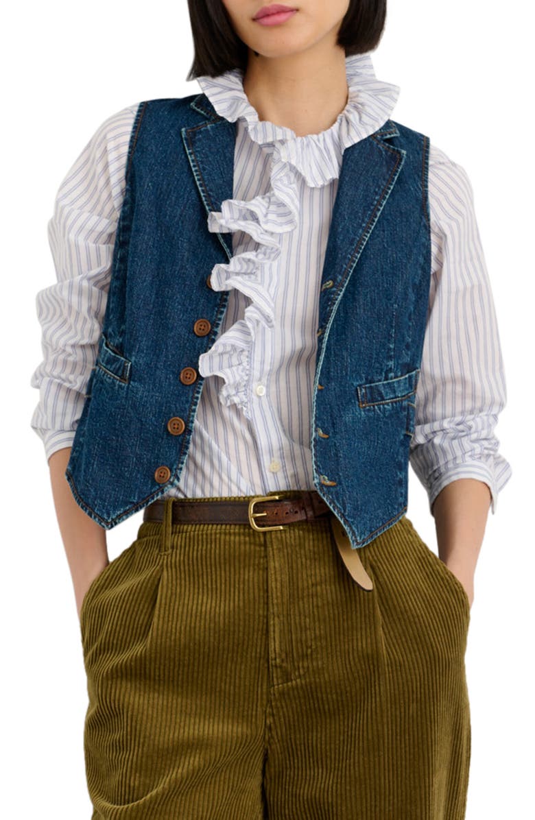 Alex Mill Arya Denim Vest, Main, color,