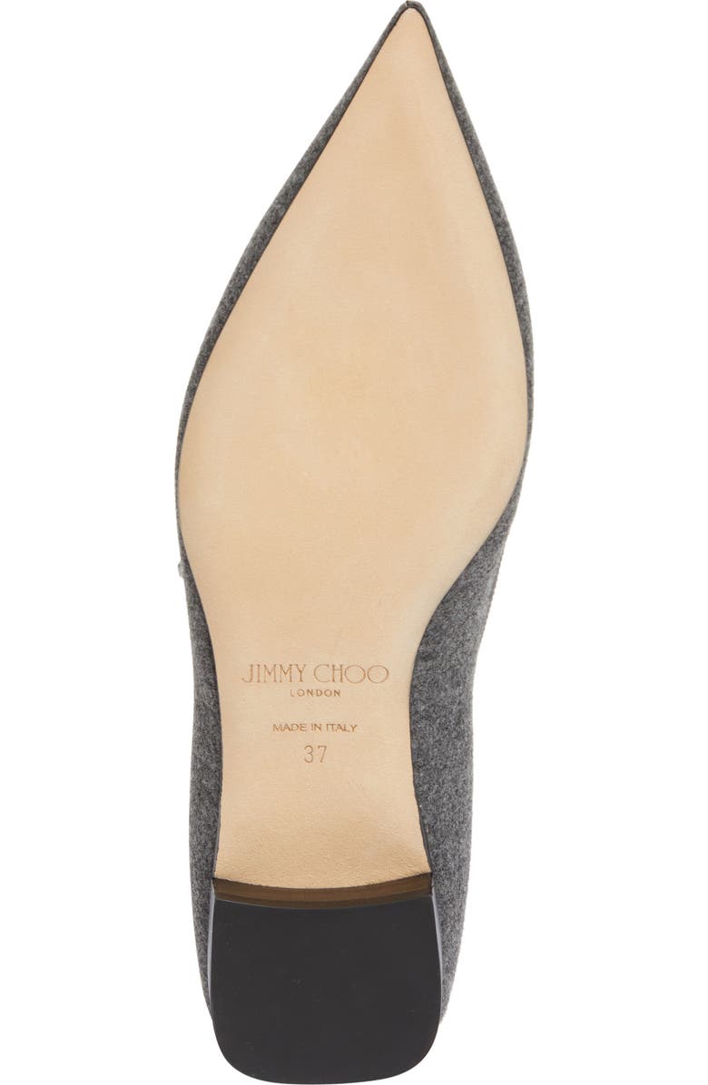 Jimmy Choo Carolyn Pointed Toe Mary Jane Flat, Alternate, color,