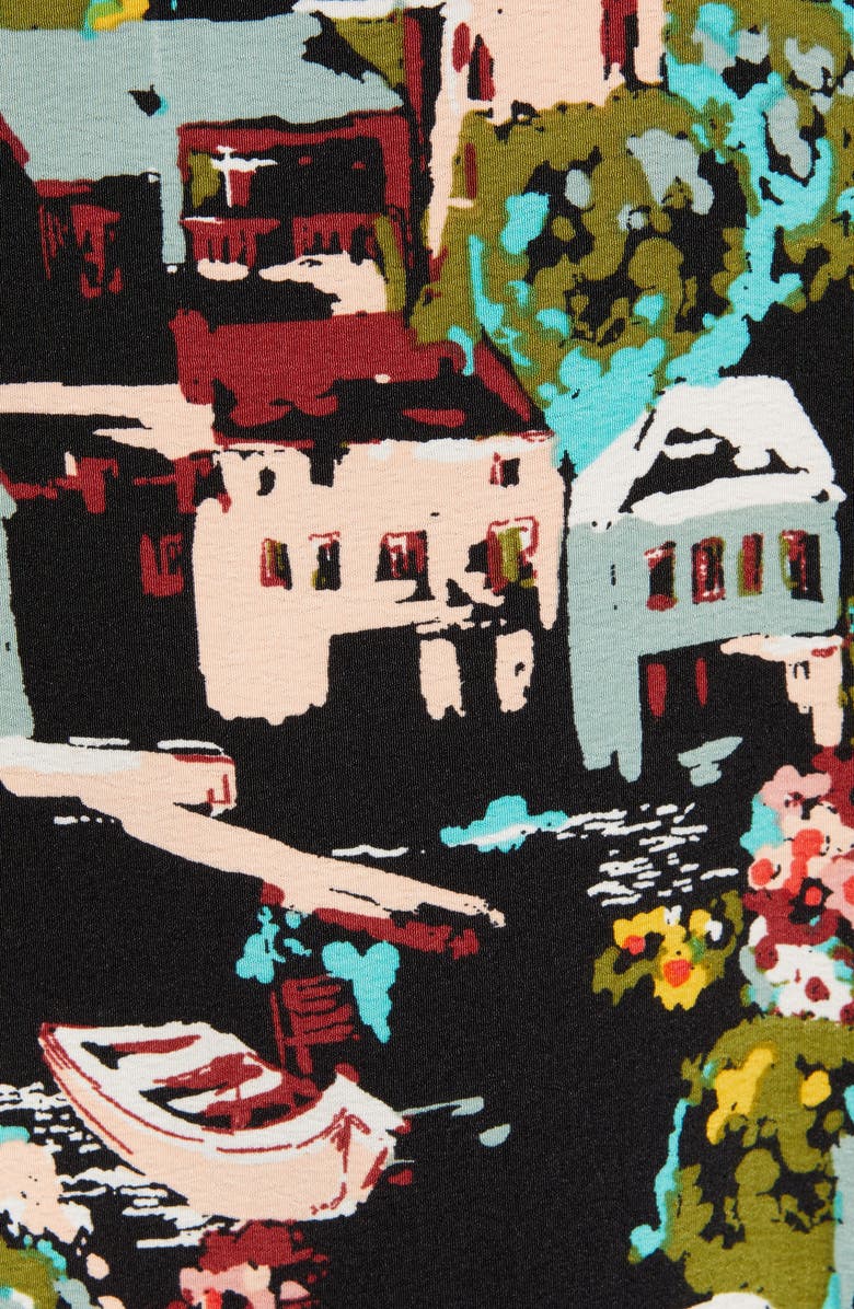 Bobeau Valerie Split Neck Short Sleeve Blouse, Alternate, color, 