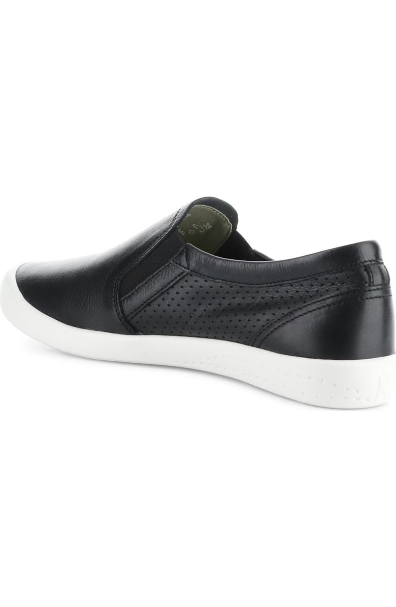 Softinos by Fly London Iloa Sneaker, Alternate, color, 008 Black Smooth Lea