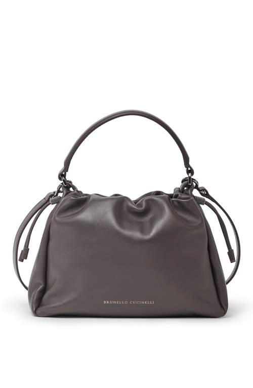 BRUNELLO CUCINELLI BRUNELLO CUCINELLI SMALL SOFT LEATHER MELLOW BUCKET BAG 