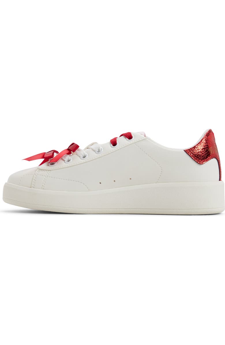 ALDO Love Platform Sneaker, Alternate, color, White