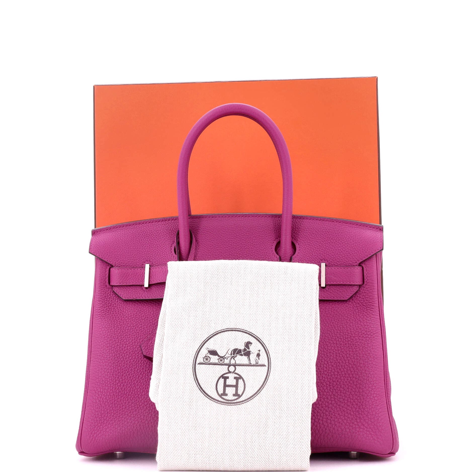 Pre-Owned Hermes Birkin Handbag Pink Togo with Palladium Hardware 30, Alternate, color, 