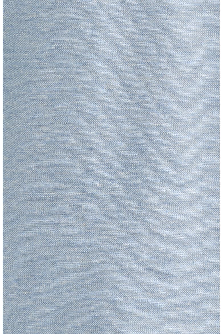 Landon Crown Crafted Long Sleeve Polo, Alternate, color, BLUE FROST