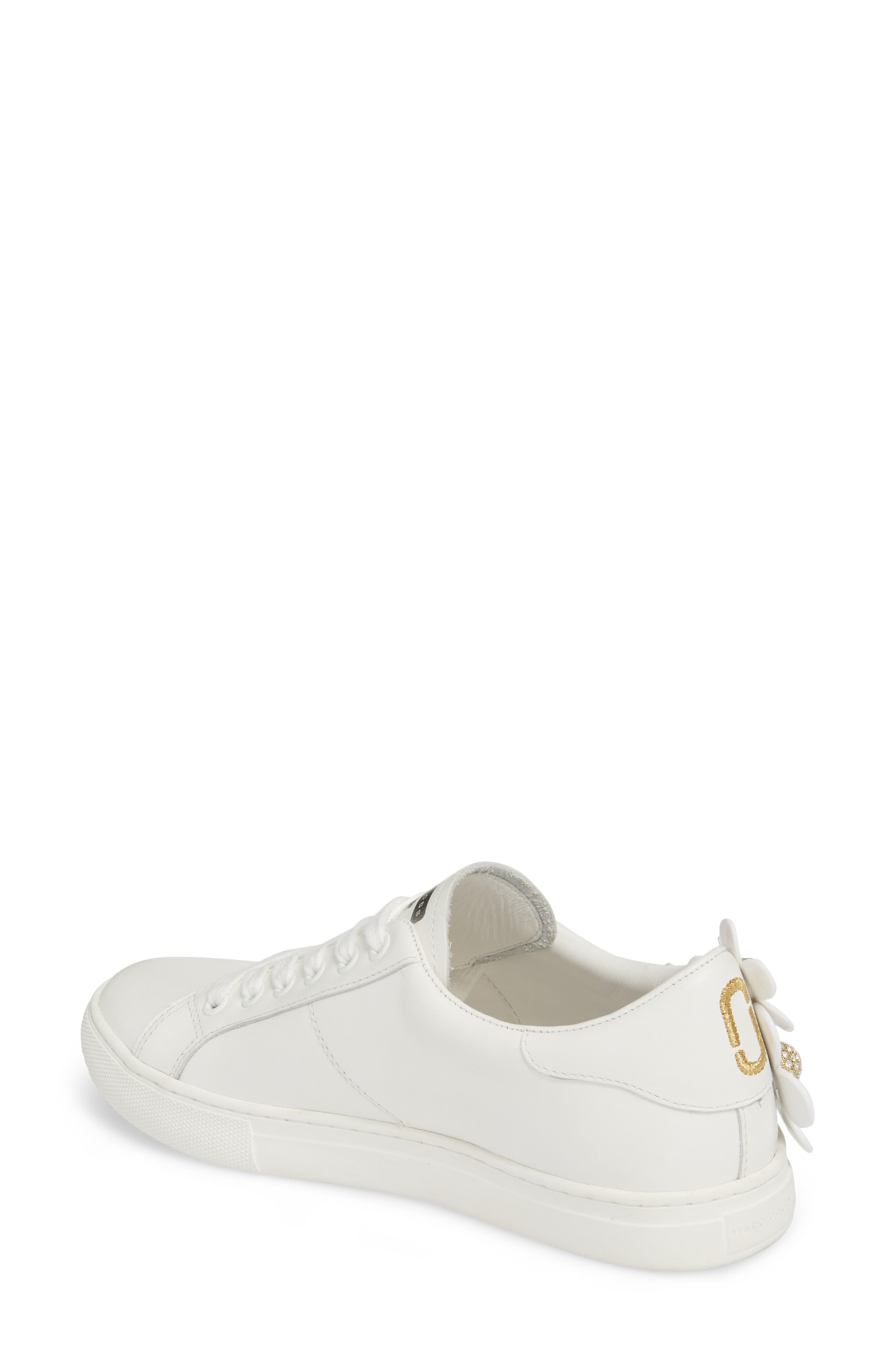 Marc Jacobs Daisy Studded Floral Sneaker, Alternate, color, 