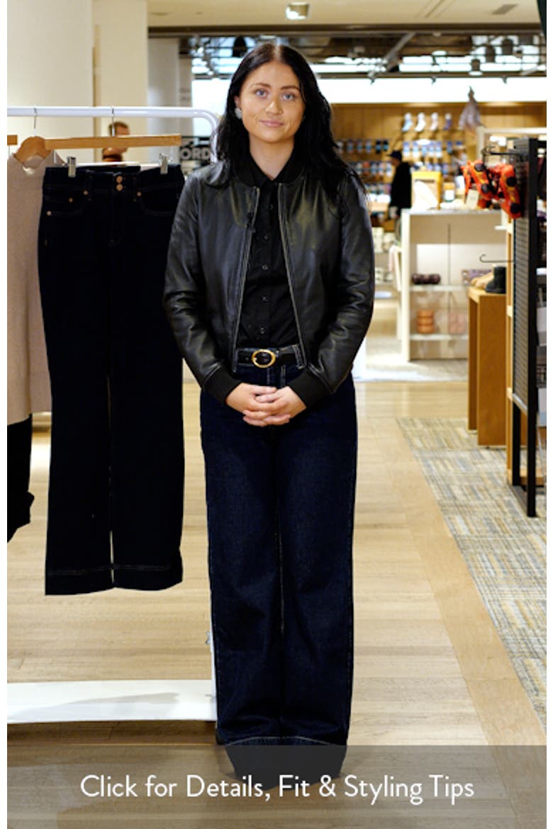 Classic Leather Bomber Jacket video