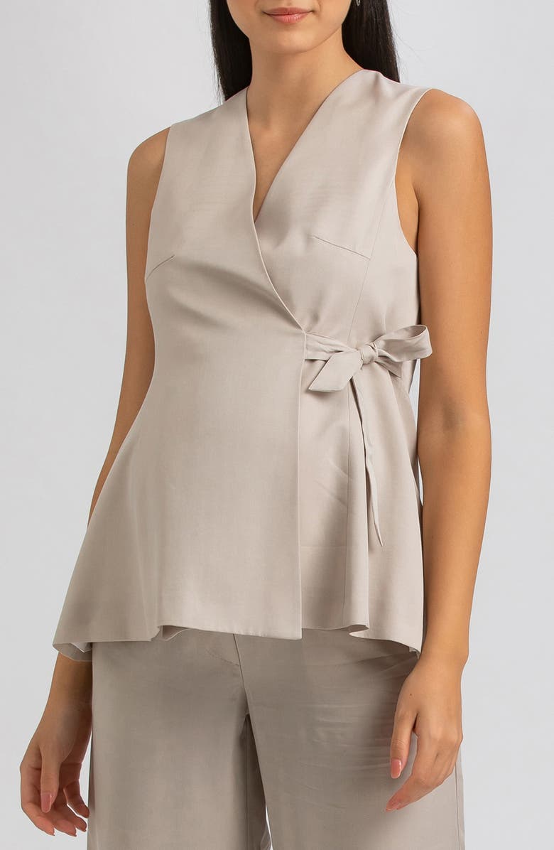 PIETRO BRUNELLI MATERNITY Darcy Side Tie Maternity Vest, Main, color, 