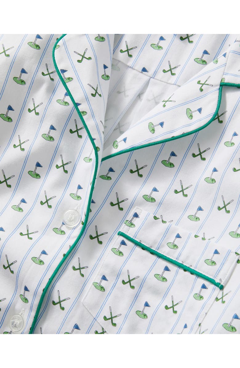 Petite Plume Cotton Twill Long Pajamas, Alternate, color, 