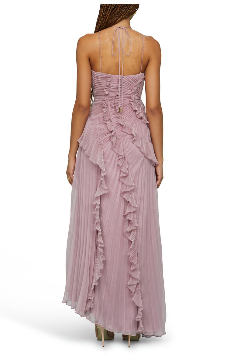 AMUR Lorelie halter gown, Alternate, color, Water Hyacinth