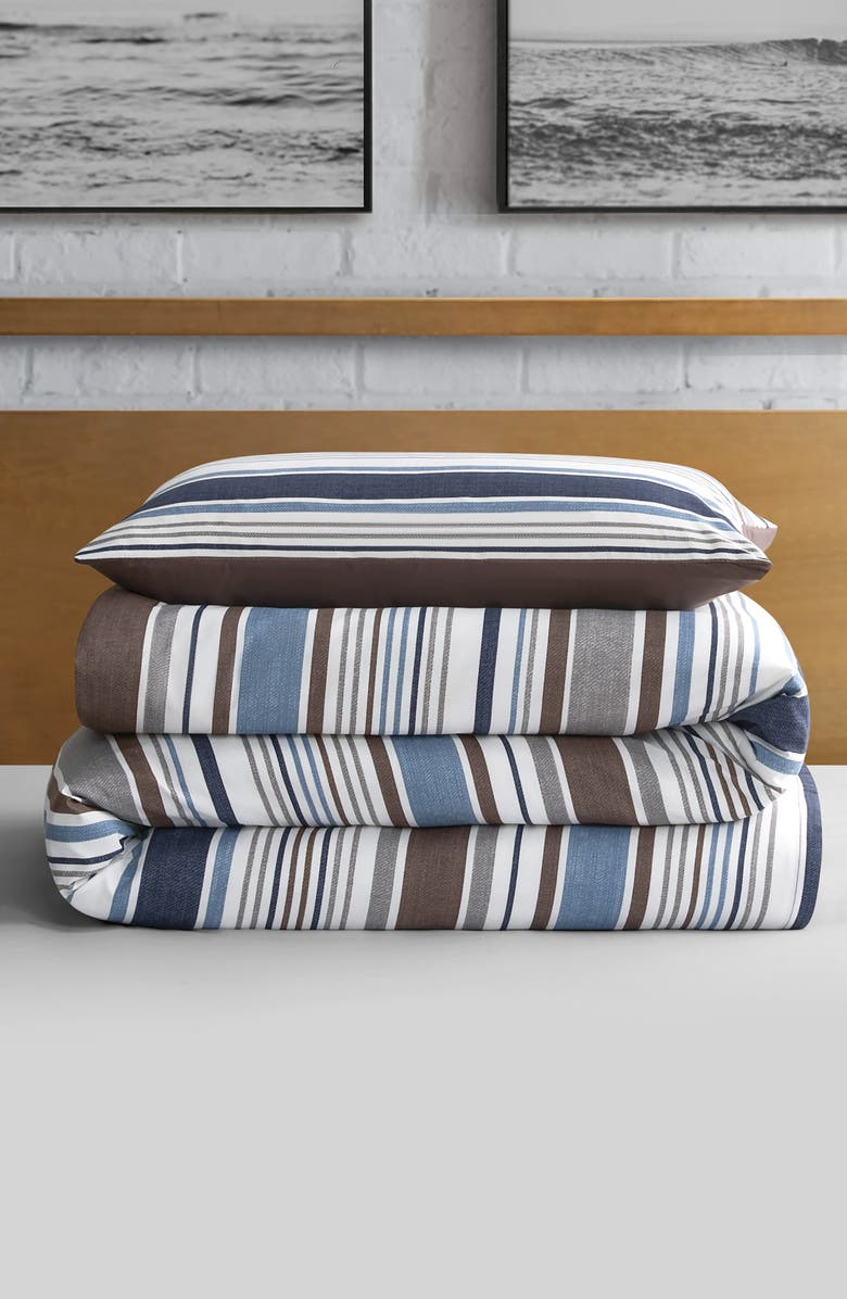 Lucky Brand Monterey Stripe 3-Piece Duvet Set, Alternate, color, Monterey Duvet Set