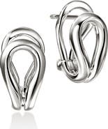 John Hardy Surf Sterling Silver Hoop Earrings