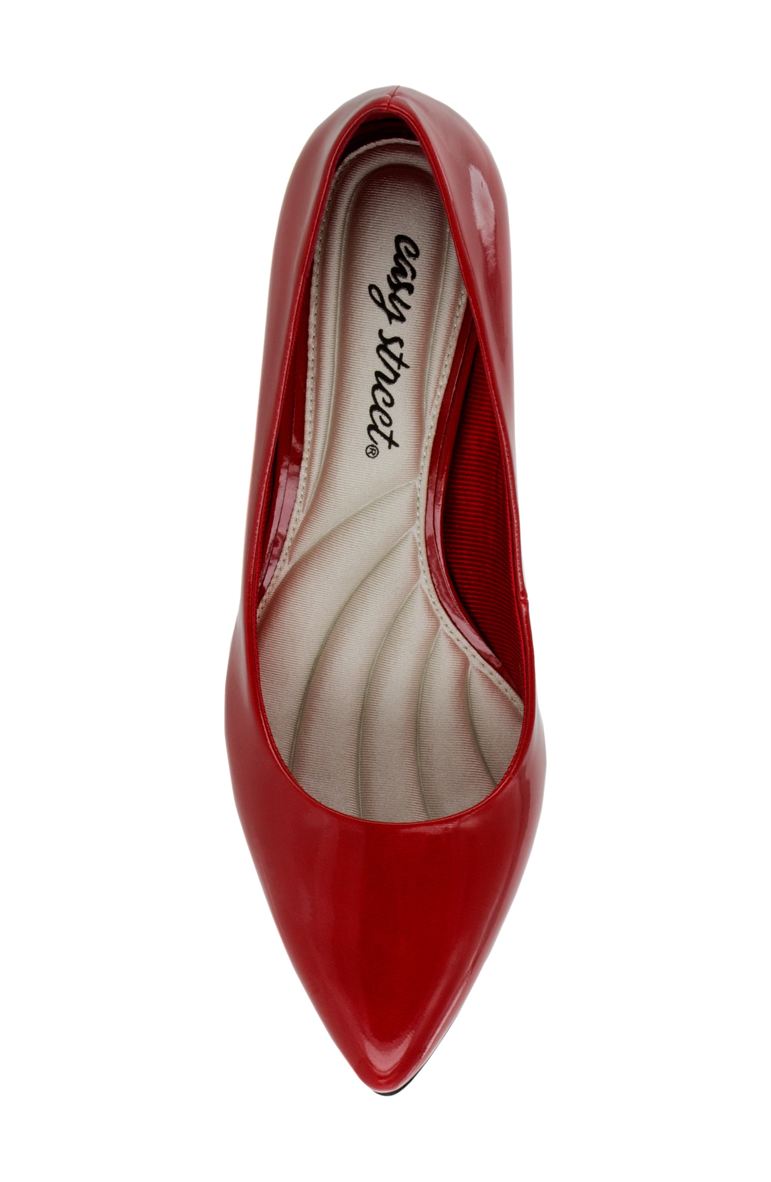 Pointe Pointed Toe Patent Pump - Multiple Widths Available, Alternate, color, RED PATENT
