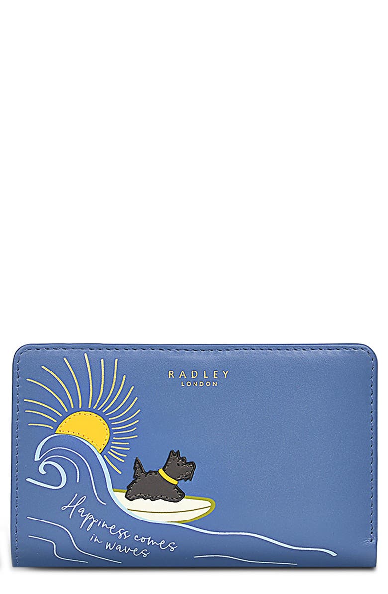 Radley Happiness Comes Medium Leather Bifold Wallet, Main, color,