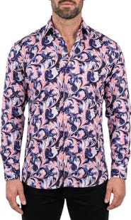Maceoo Fibonacci Contemporary Fit Button-Up Shirt
